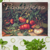 Botanische Pomodoro-Tomaten personalisiert Geschirrtuch (Gefaltet)