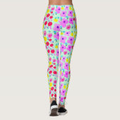 Botanische PomPoms All-Over-Print Leggings (Rückseite)