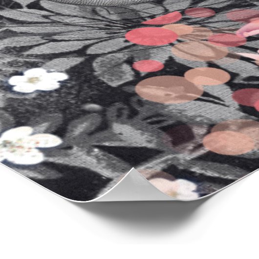 Botanische Pop Fantasy Fantasy Fantasy Fantastisch Poster (Ecke)