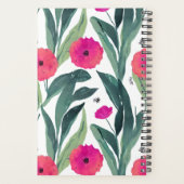 Botanische Poppies-Blumenmuster Planer (Rückseite)