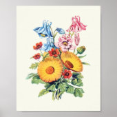 Botanische Printwerbung für antikes Wasser Poster (Vorne)