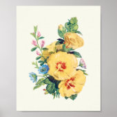 Botanische Printwerbung für antikes Wasser Poster (Vorne)