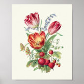 Botanische Printwerbung für antikes Wasser Poster (Vorne)