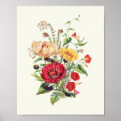 Botanische Printwerbung für antikes Wasser Poster (Vorne)