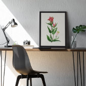 Botanische Printwerbung für antikes Wasser Poster