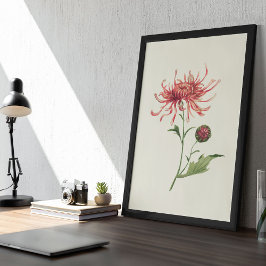 Botanische Printwerbung für antikes Wasser Poster