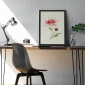 Botanische Printwerbung für antikes Wasser Poster