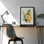 Botanische Printwerbung für antikes Wasser Poster