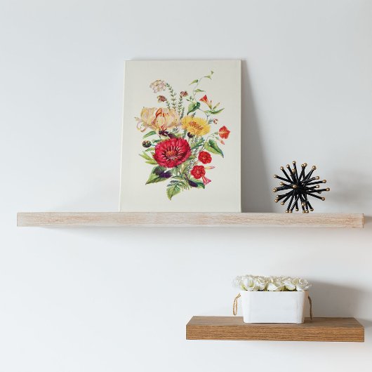 Botanische Printwerbung für antikes Wasser Poster