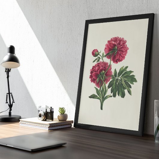 Botanische Printwerbung für antikes Wasser Poster