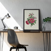 Botanische Printwerbung für antikes Wasser Poster