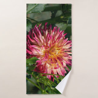 Botanische Printwerbung "Herbst Chrysanthemum" Badhandtuch Set