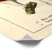 Botanische Printwerbung - Pilze & Pilze Poster (Ecke)