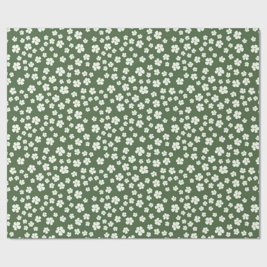 Botanische Punkte Geschenkpapier (Flach)