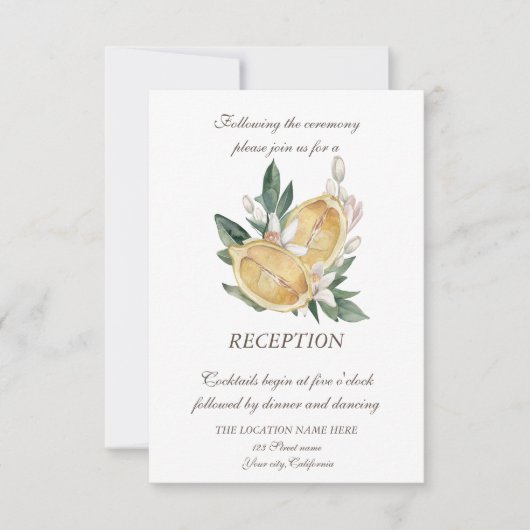 Botanische Punkte Hochzeit von Wasserfarben Einladung (Vorderseite)