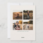 botanische Rahmen-Foto-Urlaubskarten Feiertagskarte (Rückseite)