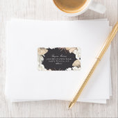 botanische Rahmenadresse, getrocknet Adressaufkleber (Insitu)