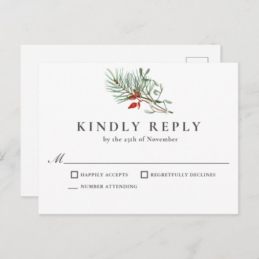 Botanische Reaktion auf einfache Ferien Postkarte (Vorne/Hinten)