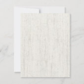 Botanische Reben und Lichter Rustikale Hochzeit Einladung (Rückseite)