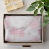 Botanische Rosa-Blume Seidenpapier (Geschenk)