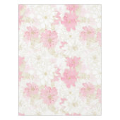 Botanische Rosa-Blume Tischdecke (Vorderseite)