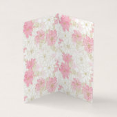 Botanische Rosa-Blume Visitenkarten (Innenseite)