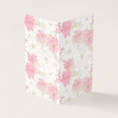 Botanische Rosa-Blume Visitenkarten (Vorderseite)