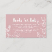 Botanische Rosa Buchungsanfrage-Karte Begleitkarte (Vorderseite)