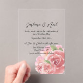 Botanische Rose Acryleinladungen (Insitu (Handheld))