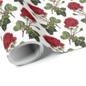 Botanische Rose Geschenkpapier (Rolleneckpunkt)