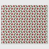 Botanische Rose Geschenkpapier (Flach)