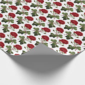 Botanische Rose Geschenkpapier (Ecke)