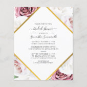 Botanische Rose Gold Brautparty (Vorderseite)