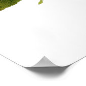 Botanische Rose im Englischen Garten Hochzeitsplät Poster (Ecke)