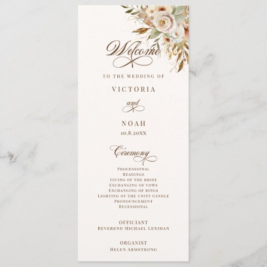 Botanische Rose im rustikalen Herbst Programm (Vorderseite)