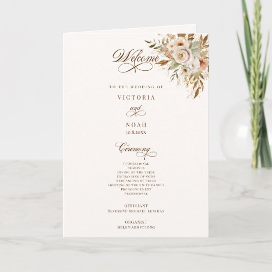 Botanische Rose im rustikalen Herbst Programm (Vorderseite)