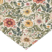 Botanische Rose in warmen Farben Kurzer Tischläufer (Ecke)