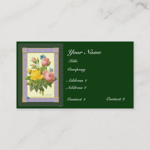 Botanische Rose Kundenspezifische Visitenkarten Visitenkarte