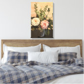 Botanische Rose Leinwanddruck (Insitu (Schlafzimmer))