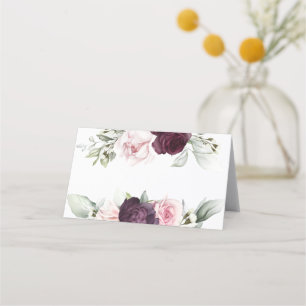 Botanische Rose Platzkarte