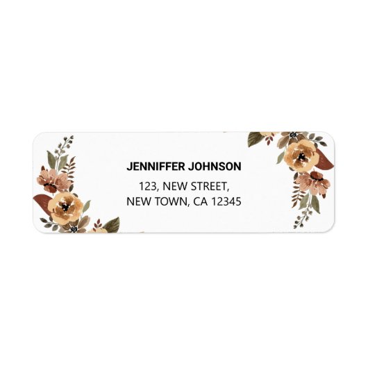 Botanische Rücksendeadresse (Vorne)