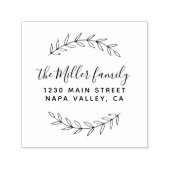 Botanische Rücksendeadresse einer benutzerdefinier Permastempel (Design)