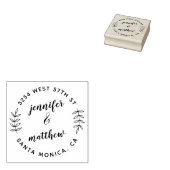 Botanische Rücksendeadresse für kundenspezifische  Gummistempel (Stempel)