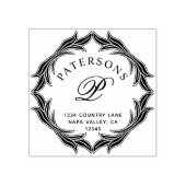 Botanische Rücksendeadresse Gummistempel (Prägung)