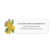 Botanische Rücksendeadresse Lemon (Vorne)
