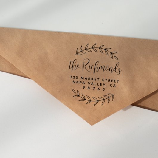 Botanische Rücksendeadresse Moderner Name der Skri Gummistempel