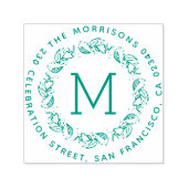 Botanische Rücksendeadresse Permastempel (Design)