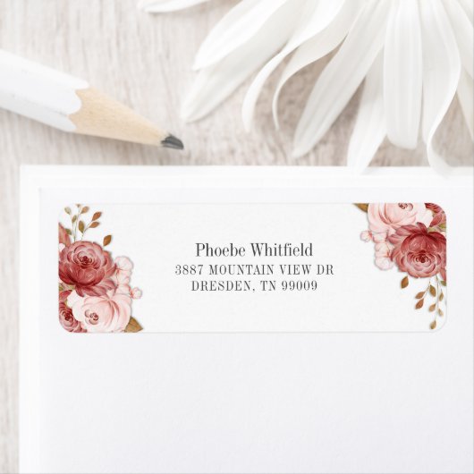 Botanische Rücksendeadresse Rosa Rose (Insitu)