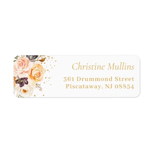 Botanische Rücksendeadresse vom Herbst (Vorne)