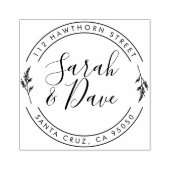 Botanische Rundschreiben-Rücksendeadresse Gummistempel (Prägung)